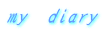 my diary